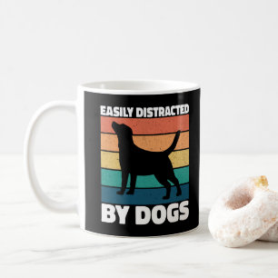 Caneca De Café Distraído Facilmente Por Cães Cachorros Cachorros 