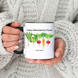 Caneca De Café Distraído Facilmente Por Plantas/Jardineiro Vegeta