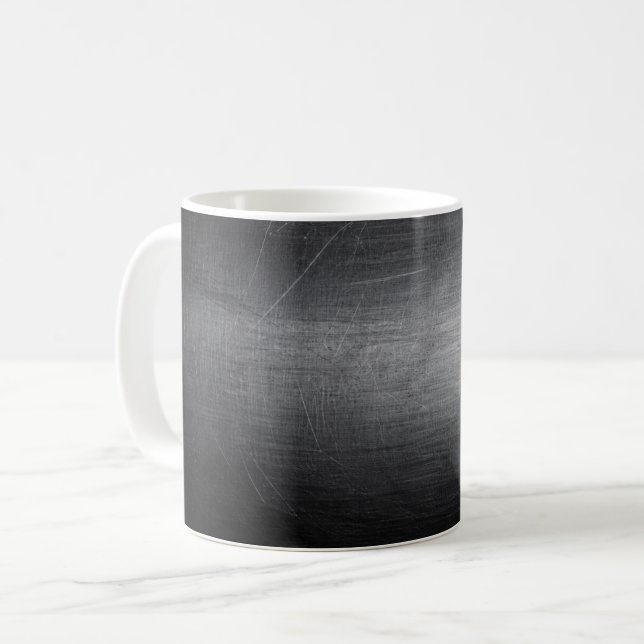Caneca De Café Distressed Metal Plate Mug (Frente Esquerda)