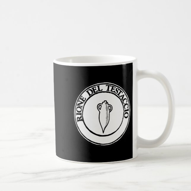 Caneca De Café Distrito de Testaccio - Símbolo dos Distritos de R (Direita)