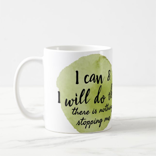 Caneca De Café ditados motivacionais para autocuidados (Esquerda)