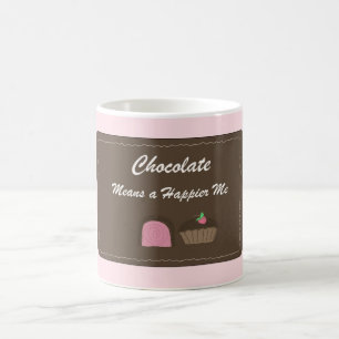 Caneca De Café Dito de Chocolate Fofo