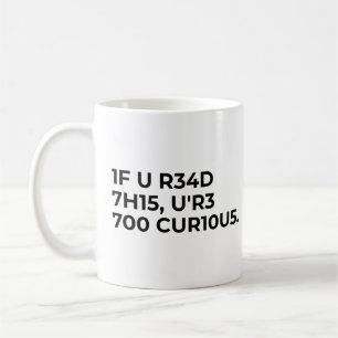Caneca De Café Dito de código nerd engraçado