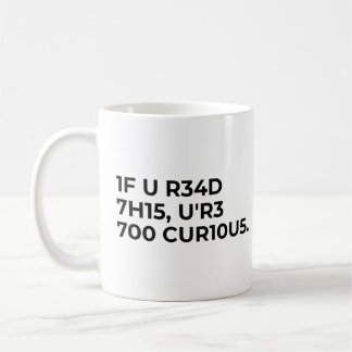 Caneca De Café Dito de código nerd engraçado