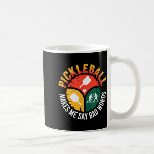 Caneca De Café Dito de pickleball humor engraçado para torneio
