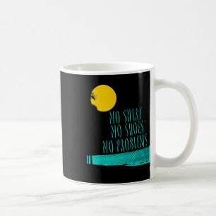 Caneca De Café Dito de Praia Sem Camisa Sem Sapatos Sem Problemas
