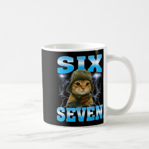 Caneca De Café Dito engraçado 67 Gatos Sobrevivente de dor de bar
