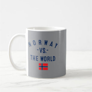 Caneca De Café Dito engraçado da Noruega Bandeira norueguesa Orgu