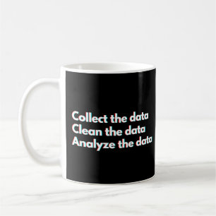 Caneca De Café Dito engraçado de analista de dados trabalho de da