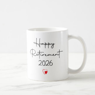 Caneca De Café Dito engraçado de aposentadoria feliz 2026 para co