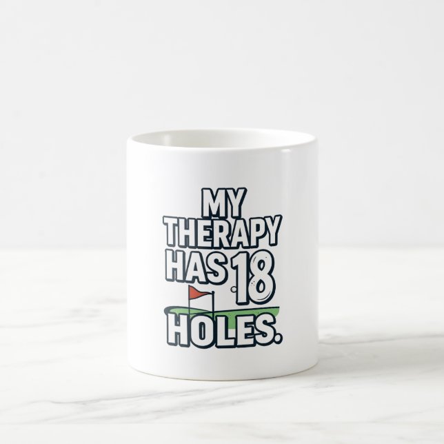 Caneca De Café Dito engraçado de golfe para golfista  (Centro)