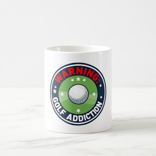 Caneca De Café Dito engraçado de golfe sobre golfista  (Centro)