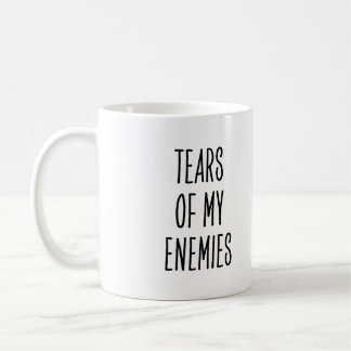 Caneca De Café Dito Engraçado Lágrimas dos Meus Inimigos
