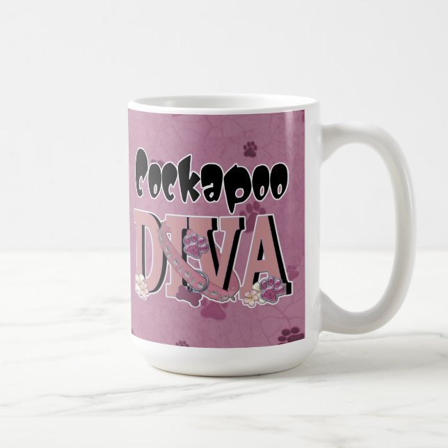 Caneca De Café DIVA de Cockapoo (Direita)