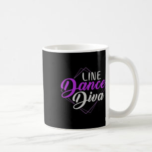 Caneca De Café Diva de dança Patriótica Mulheres Dançando Linha d