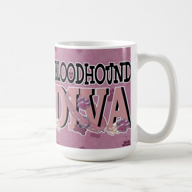 Caneca De Café DIVA do Bloodhound (Direita)