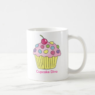 Caneca De Café Diva do cupcake