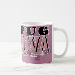 Caneca De Café DIVA do Pug