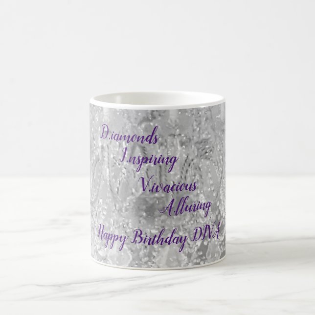 Caneca De Café DIVA Life Lights Happy Birthday Classic Mug (Centro)