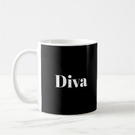 Caneca De Café Diva Opera Cantora Musical Artista Artista Musical