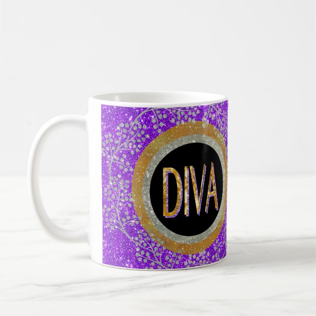 Caneca De Café Diva Sparkle (Esquerda)