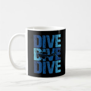 Caneca De Café Dive-Dive - Mergulhador Submarino Scuba