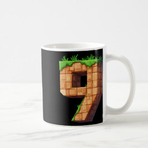 Caneca De Café Diversão 9º Aniversário Número 9 Video Gamer Tema 