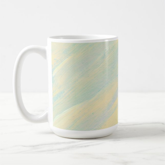 Caneca De Café Diversão Amarela e Turquesa (Esquerda)