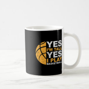 Caneca De Café Diversão Bysketbyll Sim Sou Alto Jogador Bysketbyl