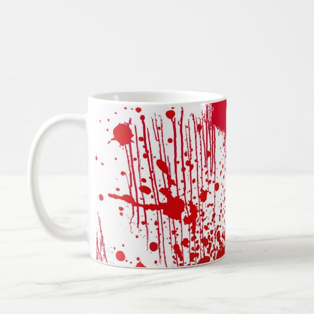 Caneca De Café Diversão com Manchas Vermelhas (Esquerda)
