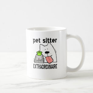 Caneca De Café Diversão da Pet Sitter Extraordinaire