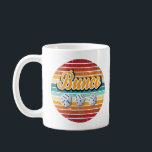 Caneca De Café Diversão de Bice Bunco Retro<br><div class="desc">Bunco! Mostre a todos que você ama o jogo de Bunco com este olhar inspirador retrô. Apresenta três codados sortudos e design de na moda colorida.</div>