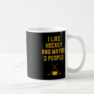 Caneca De Café Diversão De Hockey Para Homens Eu Gosto De Hockey
