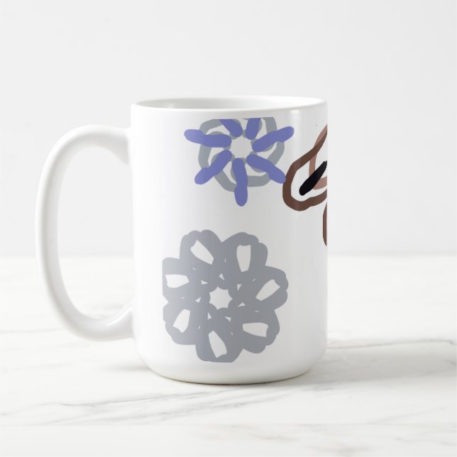 Caneca De Café Diversão de lhama no inverno (Esquerda)