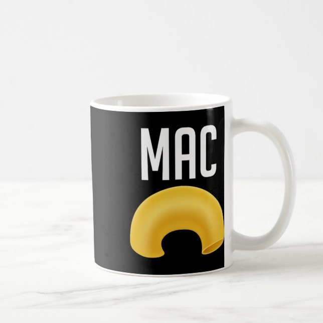 Caneca De Café Diversão De Macaroni E Figurino De Halloween De Qu (Direita)