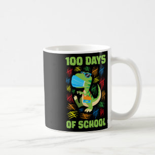 Caneca De Café Diversão De Máscara 100 Dias De Meninas De Escola