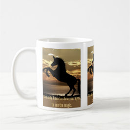 Caneca De Café Diversão de unicórnio de praia