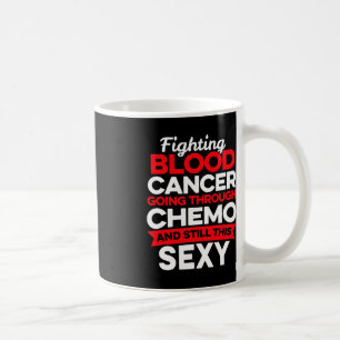 Caneca De Café Diversão do Cancer Fighter Blood Cancer Chemo Then