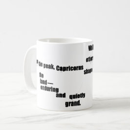 Caneca De Café Diversão do Capricorn e uso diário do Design Inspi