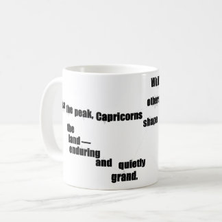 Caneca De Café Diversão do Capricorn e uso diário do Design Inspi