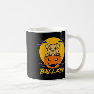 Caneca De Café Diversão do Halloween Bulhdog Halloween Pumpkin Co