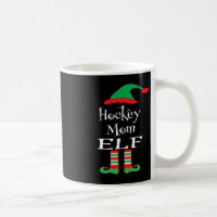 Diversão do Hockey Mãe Elf Xmas Família Matam Mulh