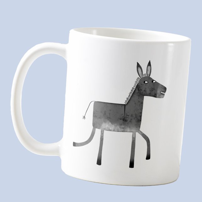 Caneca De Café Diversão Donkey (Fun donkey coffee mug for animal lovers)