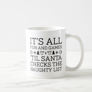 Caneca De Café Diversão e Jogos Papai Noel