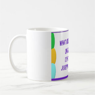 Caneca De Café Diversão e risada mensagem impressão e balões