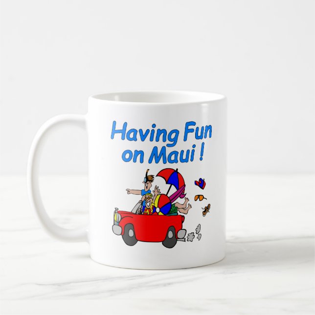 Caneca De Café Diversão em Maui! (Esquerda)