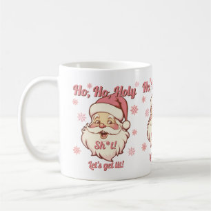 Caneca De Café Diversão Ho Ho Festa de Natal do Papai Noel Retro
