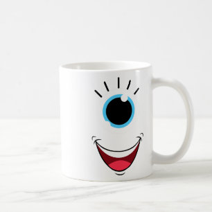 Caneca De Café Diversão Monstro Assustador Eyell Enfrenta Fácil C