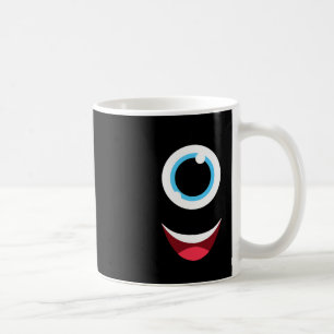 Caneca De Café Diversão Monstro Assustador Olhal Enfrentando Fáci