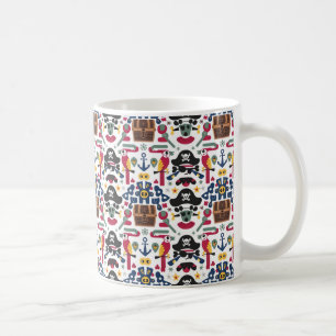 Caneca De Café Diversão Náutica: Fale Como Padrões do Dia Pirata